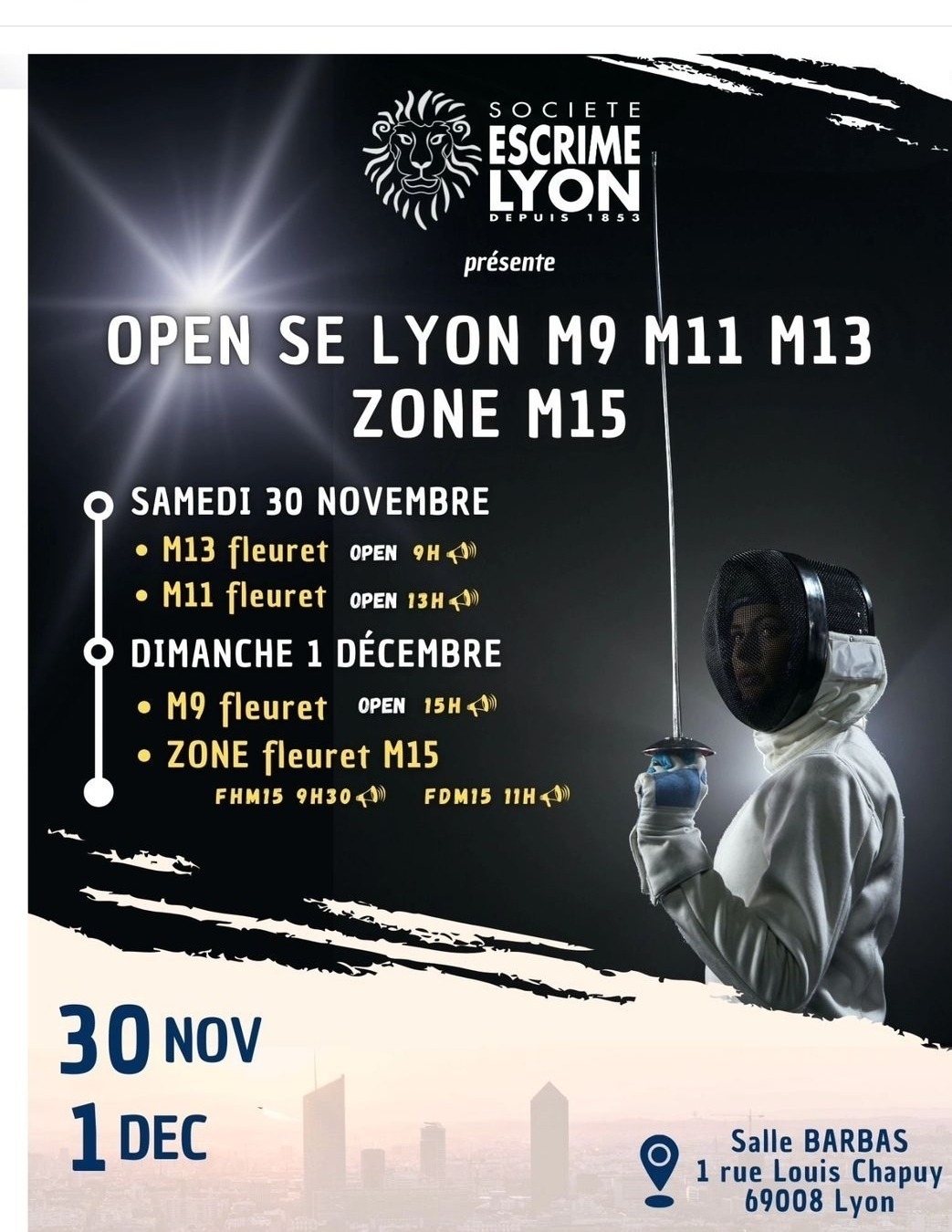 Zone M15 LYON - Open M09 M11 M13