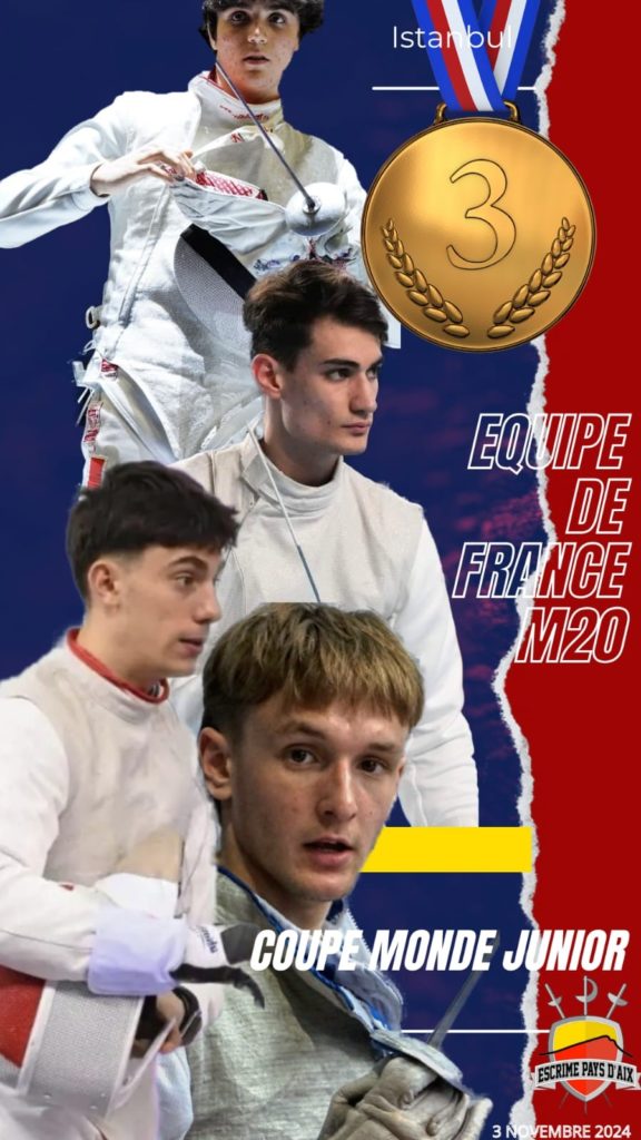 equipe france M20 istanbul 3e