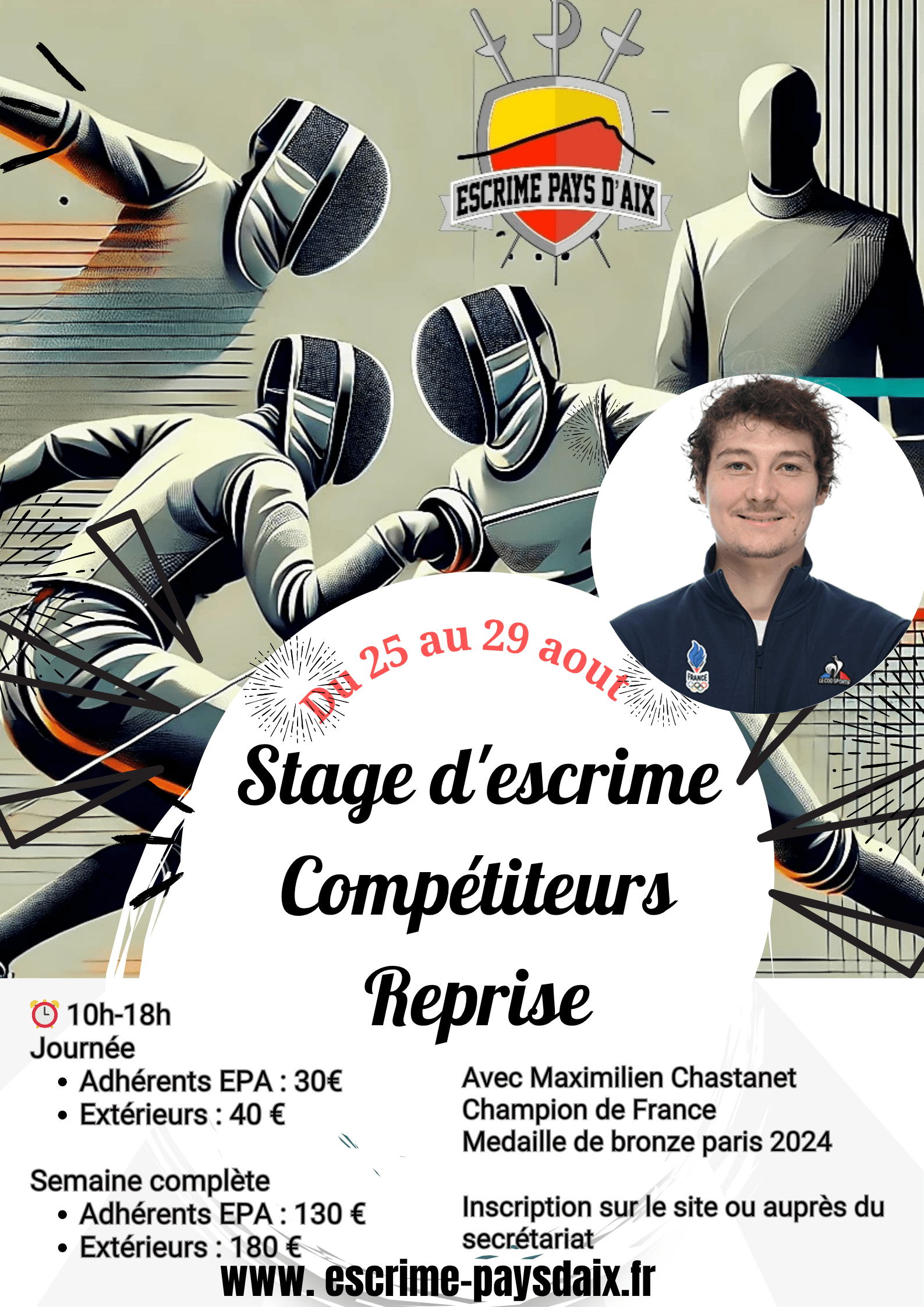 Stage de reprise compétiteurs Août 2025